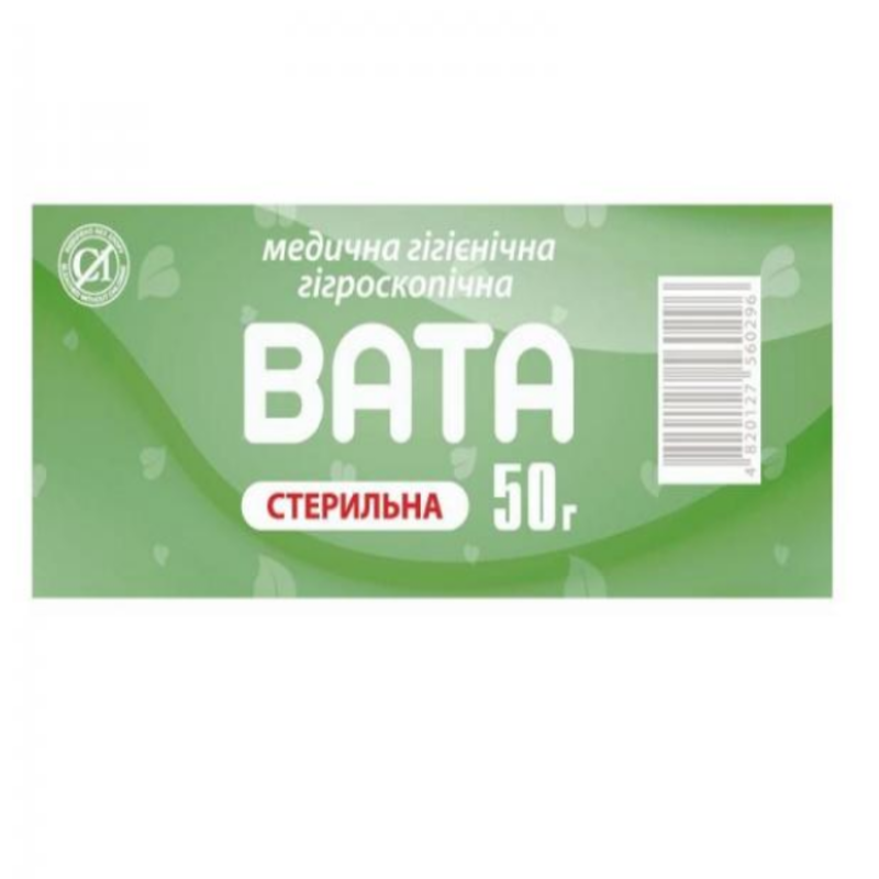 Вата медична DR. WHITE стерильна ролик 50 г